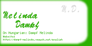 melinda dampf business card